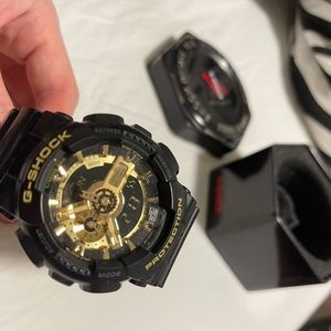 GShock Gold Black Watch